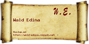 Wald Edina névjegykártya